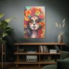 91655-54.jpg Day Of The Dead Portrait Standard Canvas
