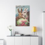 Easter Bunny Easter Eggs Standard Canvas - Image 3