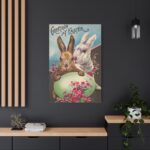 Easter Bunny Easter Eggs Standard Canvas - Image 4