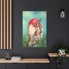 91655-63.jpg Easter Bunny Paints Eggs Standard Canvas