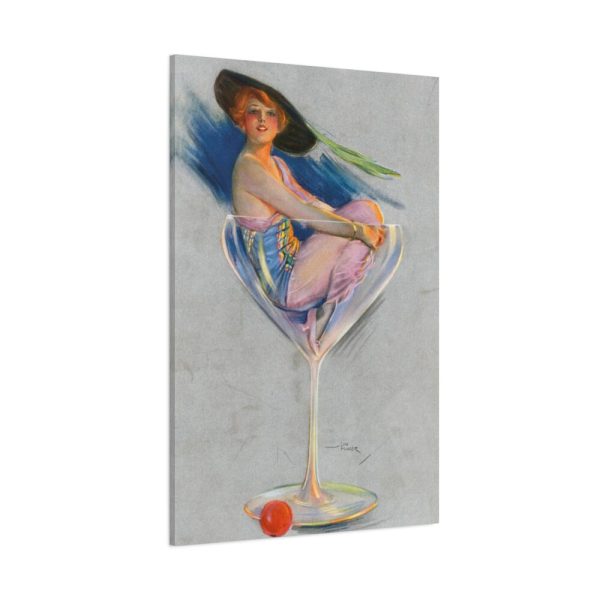 91655-90.jpg Glamorous Woman in a Wine Glass Standard Canvas
