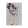 91655-91.jpg Glamorous Woman in a Wine Glass Standard Canvas