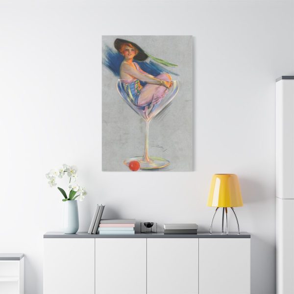 91655-92.jpg Glamorous Woman in a Wine Glass Standard Canvas