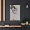 91655-93.jpg Glamorous Woman in a Wine Glass Standard Canvas