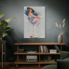 91655-94.jpg Glamorous Woman in a Wine Glass Standard Canvas