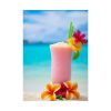 92389.jpg Tropical Colorful Drink on the White Sand Beach Poster