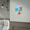 92392-4.jpg Tropical Colorful Drink on the White Sand Beach Poster