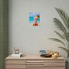 92394-3.jpg Tropical Colorful Drink on the White Sand Beach Poster