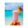 92399.jpg Tropical Colorful Drink on the White Sand Beach Poster