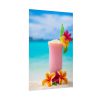 92403-2.jpg Tropical Colorful Drink on the White Sand Beach Poster