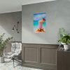 92403-4.jpg Tropical Colorful Drink on the White Sand Beach Poster
