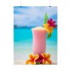 92405-11.jpg Tropical Colorful Drink on the White Sand Beach Poster