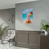 92405-14.jpg Tropical Colorful Drink on the White Sand Beach Poster