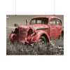 92408-1.jpg Car Vintage Red Rusty Poster