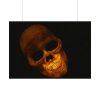 92408-116.jpg Human Skull in Dark Poster