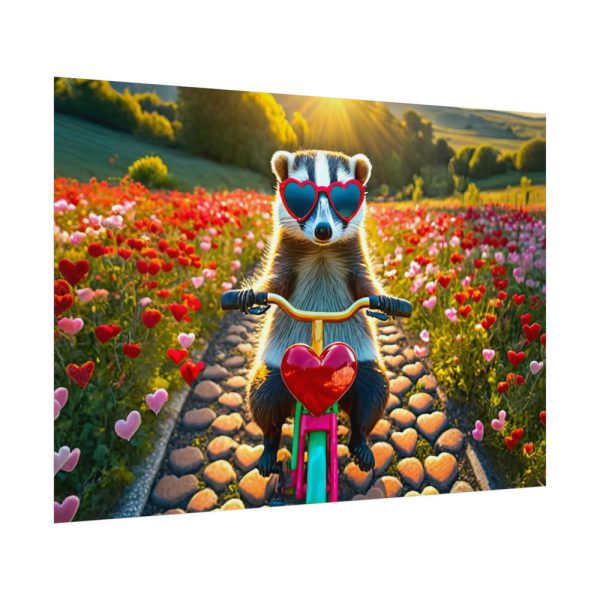 92408-132.jpg Animal on Bicycle Poster