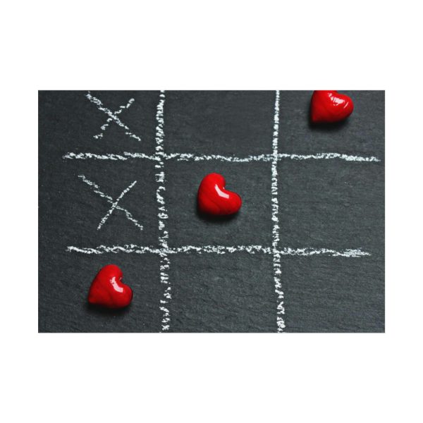 92408-15.jpg Tic Tac Toe Love Heart Poster