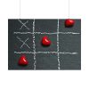 92408-16.jpg Tic Tac Toe Love Heart Poster