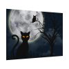 92408-167.jpg Cat and Full Moon Poster