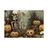 92408-170.jpg Halloween Pumpkins And Skeletons Poster