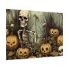 92408-172.jpg Halloween Pumpkins And Skeletons Poster