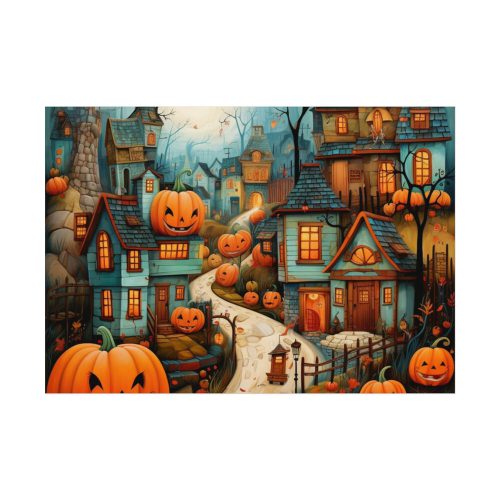 92408-180.jpg Halloween Jack-o-Lantern Village Poster