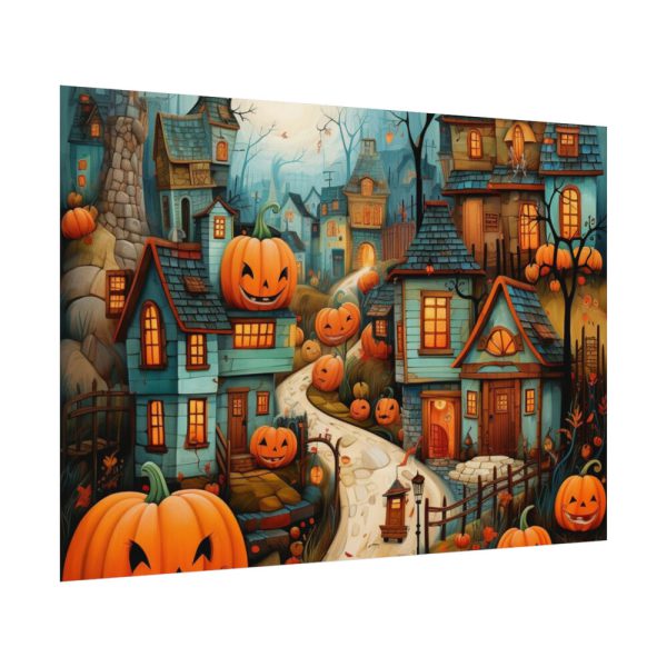 92408-182.jpg Halloween Jack-o-Lantern Village Poster