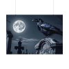92408-196.jpg Raven Crow Gravestones Full Moon Poster