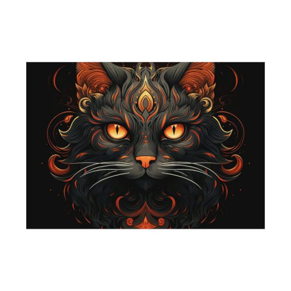 92408-205.jpg Halloween Mystic Black Cat Poster
