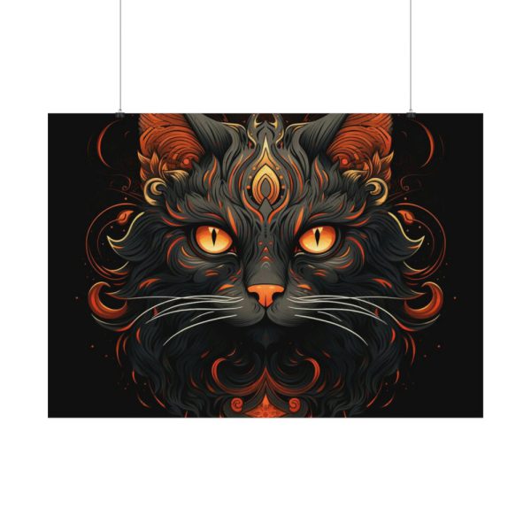 92408-206.jpg Halloween Mystic Black Cat Poster