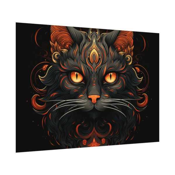 92408-207.jpg Halloween Mystic Black Cat Poster