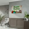 92408-239.jpg Two Easter Bunny with Eggs Poster