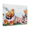 92408-272.jpg Chickens Chicks and Easter Bunny Poster
