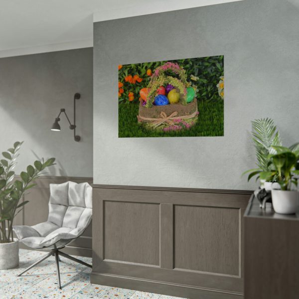 92408-294.jpg Basket Easter Eggs Poster