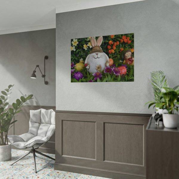 92408-299.jpg Easter Bunny in Spring Poster