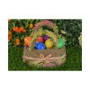 Beautiful Easter Egss in Basket on Grass Poster