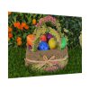 Beautiful Easter Egss in Basket on Grass Poster