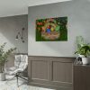Beautiful Easter Egss in Basket on Grass Poster