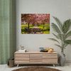 92408-343.jpg Park with Pink Blossom Trees Poster