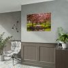 92408-344.jpg Park with Pink Blossom Trees Poster
