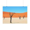 92408-346.jpg Dead Tree on Desert Poster