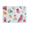 Fruit, Summer, Vitamins, Watercolor Poster