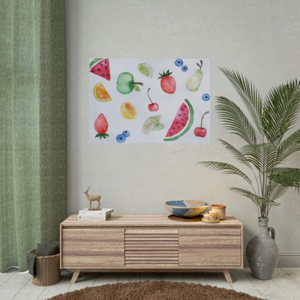 Fruit, Summer, Vitamins, Watercolor Poster
