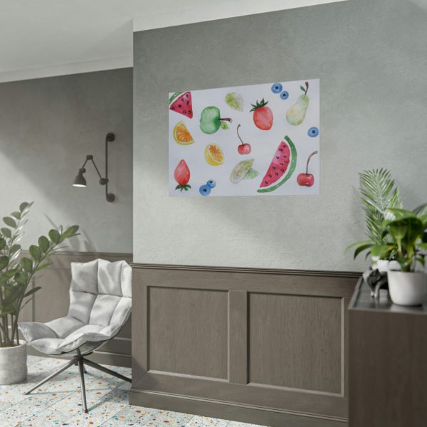Fruit, Summer, Vitamins, Watercolor Poster