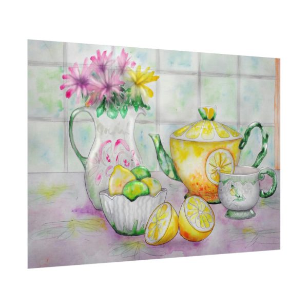 92408-422.jpg Tea Party Still Life Lemons Poster