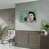Retro Coffee Drinking Woman Poster
