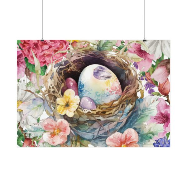 Easter Eggs In A Nest Poster