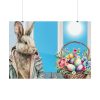 Cool Easter Rabbit In Jacket Poster