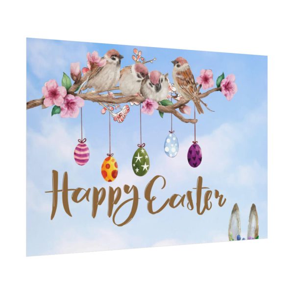 92408-517.jpg Easter Eggs, Rabbit And Birds Poster