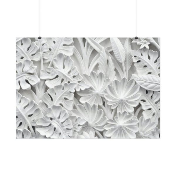 92408-551.jpg Carved Floral Ornament Texture Poster